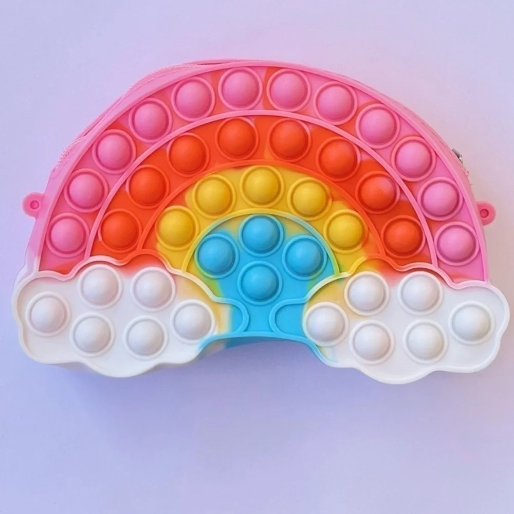 Rainbow fidget bag set